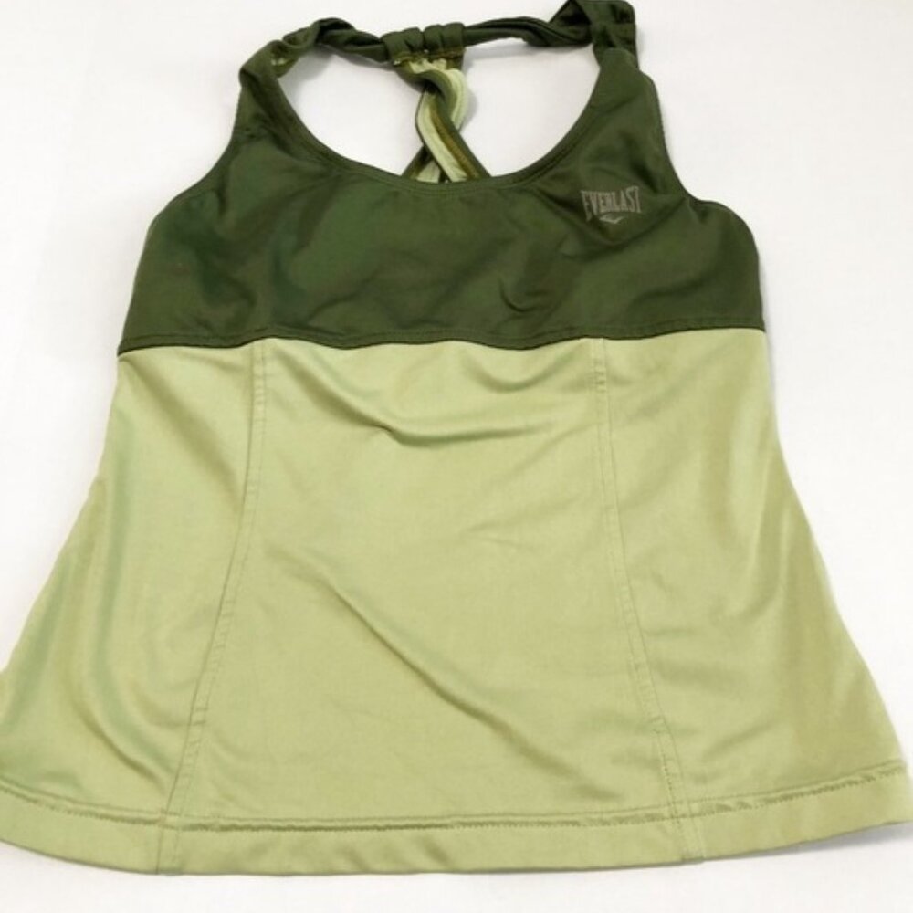 EVERLAST Women's ActiveWear Twisty RacerBack Tank w/Shelf Bra - XL - NWOT